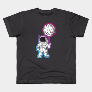 Astronaut Moon Balloon Kids T-Shirt